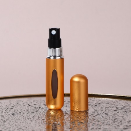 Perfume atomizer, with a spray, 10 ml, golden color-2