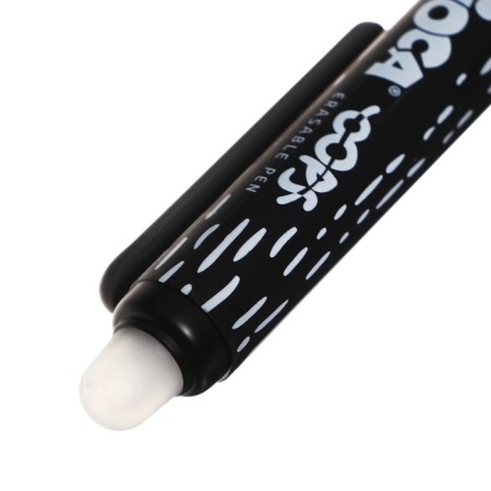 Automatic gel handle, Carioca "Oops Retractable" Knot 0.7 mm, ergonomic holder with double-tag double coating, black-5