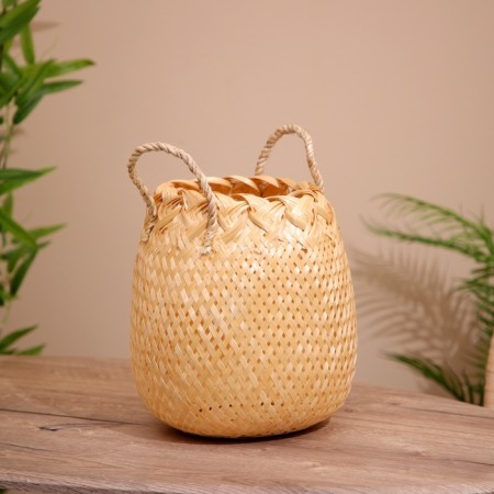 Wicker basket, from bamboo 27x27x25 cm