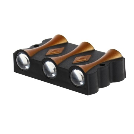 Front Fatal “Gloss”, FSD-045, 6 W, 3000K, 3 rays, IP65, 220 V, plastic, black-6