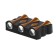 Front Fatal “Gloss”, FSD-045, 6 W, 3000K, 3 rays, IP65, 220 V, plastic, black