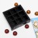Box for sweets 9 pcs, "male", black, 13.7 x 13.7 x 3.5 cm,