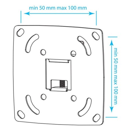 Kromax Optima-100 Black 10 "-28" Max.25kg wall-mounted 107047 TV-2