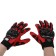 Motorcycle gloves with protective inserts, pair, size XL, red