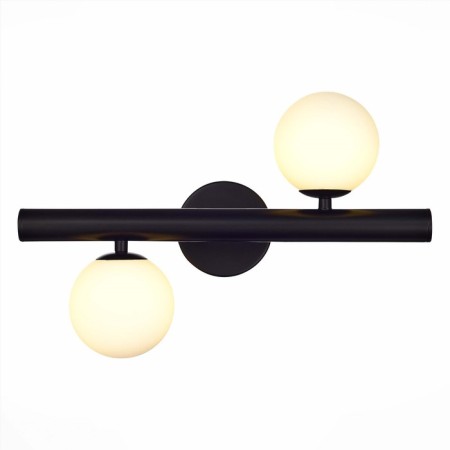 Sconces st. SL1185.401.02. Asolo. 2x5 watts, G9, 4000k, 39x25 cm, black color-3
