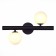Sconces st. SL1185.401.02. Asolo. 2x5 watts, G9, 4000k, 39x25 cm, black color