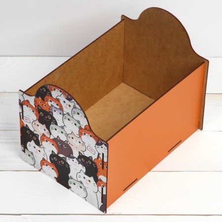 Organizer for storage, box "Cats", 25 x 18 x 20.8 cm-3