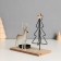 Climber metal, wood on 1 candle "Deer at the Christmas tree" d = 4 cm 7.5x16x16 cm