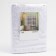 Tulle to the kitchen with a curtain tape, 170x250 cm, white color, 100% polyester