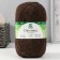 Yarn "Okolitsa" 90% wool, 10% acrylic 250m/100g (063 chocolate)