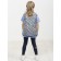 Vest for girls, height 116 cm, silver color