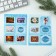 Gift New Year's set "Fairy Tale": notebook, pencils, stickers and icon