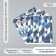 Scrapbooking paper bilateral "Scandinavia" density 180 grams set 5 pcs 30.5x32 cm