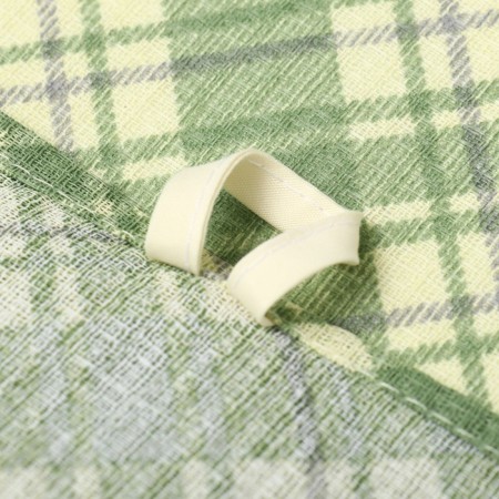 35x60cm Scottish towel green 758-1p, waffle, 120 g/m, HL100%-1