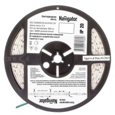 LED strip Innolux 8 mm, 5 m, IP20, 3528, 120 LED/m, 9.6 W/m, 12 V, 6000K, glow cold white