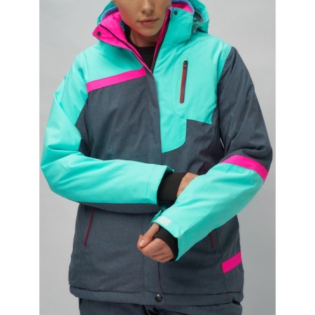 Ski suit, size 44, turquoise color-2