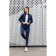 Female ishomine is a suit, size 50, dark blue color