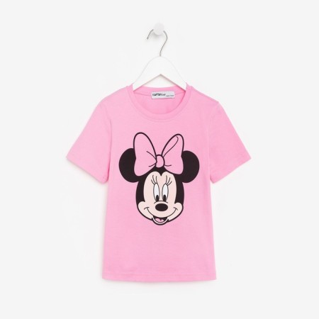 Children's T-shirt Disney "Minnie", height 110-116 (32), pink-4