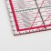 A line for quilting and patchwork, 30 × 30 cm, thickness 3 mm, transparent/pink color