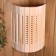 Lampshade from linden, corner rubble