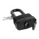 Castle with a hinged lockland, 65 mm, moisture -proof, long puff, 2 keys, black color black