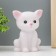 Night -night "kitten" LED from battery 3xlr44 white 6x9x12 cm Risalux