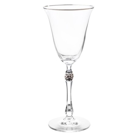 A set of glasses for white wine Parus, decor “Platinum, platinum ball”, 185 ml x x 6 pcs.
