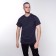 Striped male T -shirt, blue color, size 48
