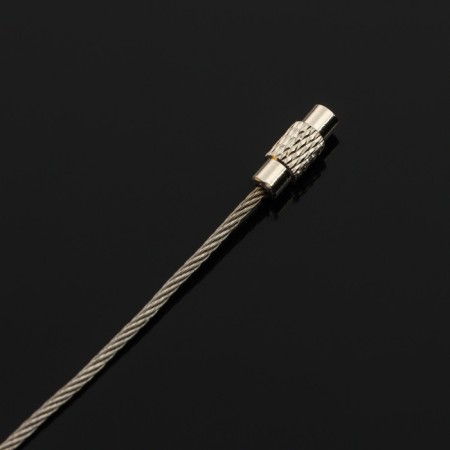 TORSO keychain, steel cable, 25 cm, chrome-3