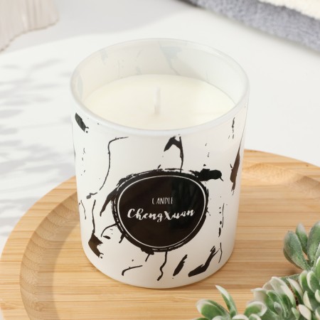 Aromatic candle in a glass "Cheng Xuan", spruce aroma-1