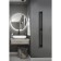 Electric towel Indigo Style Pro, 1200x100 mm, hidden installation, black
