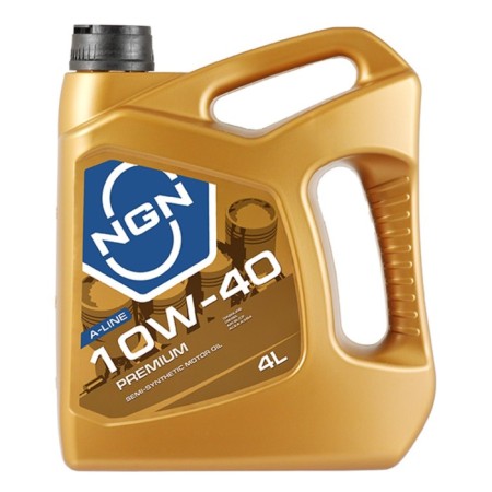 Motor oil NGN A-Line Premium 10W-40 SL/CF, semi-synthetic, 4 liters