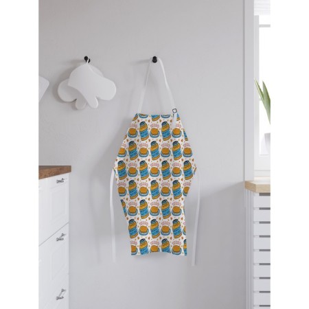 Apron of the kitchen with a photo print "Arachis paste", adjustable, size OS-1
