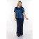 Female blouse, size 52, blue color