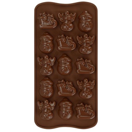 Form for the preparation of sweets Choco Winter, silicone-2