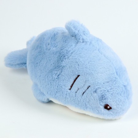Soft toy "Cat" in a shark costume, 25 cm, blue color-4