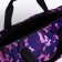 Road bag with lightning, external pocket, long belt, purple/lilac color