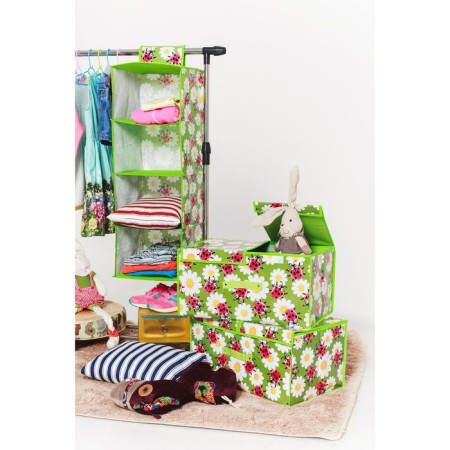 COVFR of the suspended share "God's cows", 4 compartments, 30 × 30 × 80 cm, green color-5