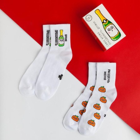 Set of female socks "Gift" p. 36-40 (23-25 ​​cm), 2 pairs-1