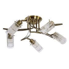 Economic Service Chandelier Christelle 5x40W E27, bronze 57x57x13 cm
