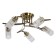 Economic Service Chandelier Christelle 5x40W E27, bronze 57x57x13 cm