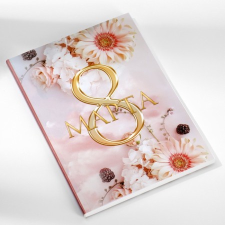 Gift set: A5.80 sheets diary and soap petals "March 8"-4