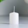 Set of candles - cylinders, 4x5 cm, set 2 pcs, white