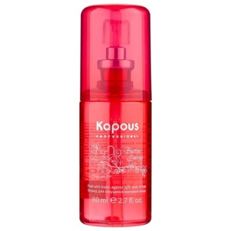 Kapous Biotin Energy hair fluid, for string tips, with biotin, 80 ml