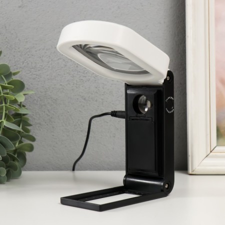 Lupa-lupa x10 x25 for LEDX24 creativity from 3AA+ usb lens d = 1 cm and 12.5 cm 5x8.3x22 cm