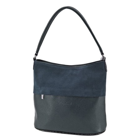 Women's bag (B2755-03140) Artificial leather + suede, blue, 1x210x25 cm