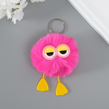 Fluffy on the “hard worker” ring pink 7.6x6x6 cm-1