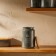 SL Home tea can, 9.5 × 14 cm, gray color, with a bamboo lid