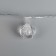 Garland “thread” 5 m with nozzles “soccer ball”, ip20, transparent thread, 20 LED, white glow, 8 modes, 220 V