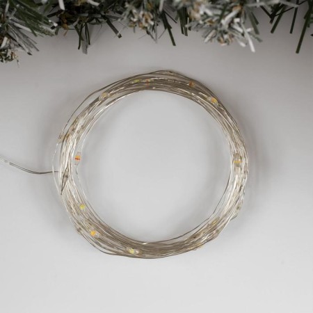 Garland “thread” 5 m dew, ip20, silver thread, 50 LED, glow warm white / multi, 2 modes, AAH3-2